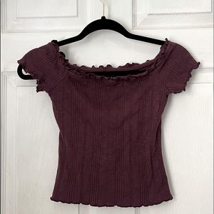 This is an off the shoulder top